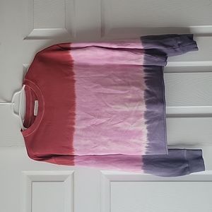 Spiritual gangster cropped tie dye sweatshirt size small